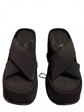 Charles & Keith Strap Crossover Platform Mules